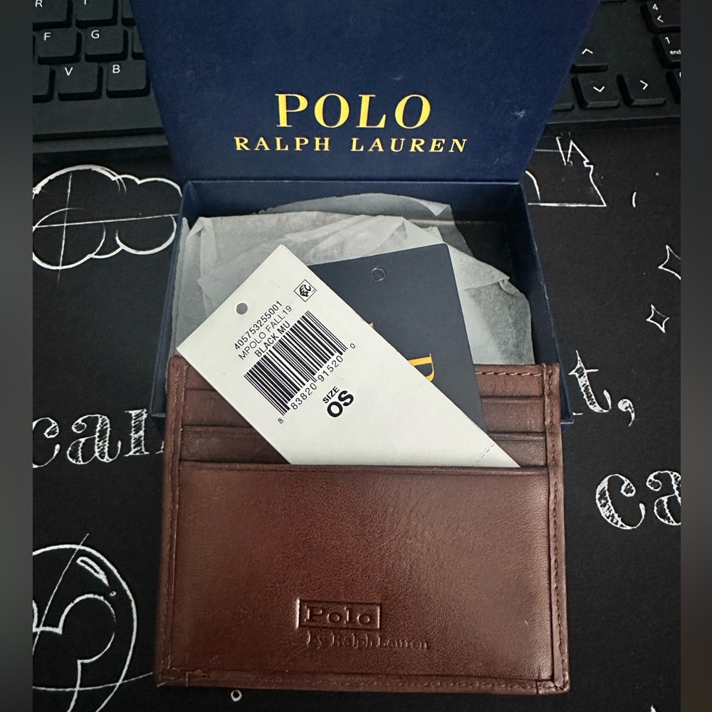 Polo by Ralph Lauren Dark Brown Card Holder